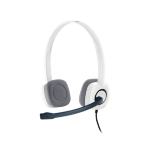 LOGITECH H150 STEREO HEADSET- WHITE/SKY BLUE