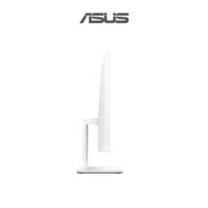 Side profile of a slim white ASUS monitor on a stand