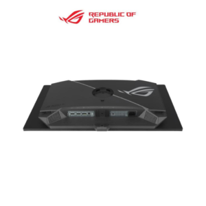 Rear panel view of a Republic of Gamers monitor showing input ports and back design