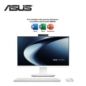 Asus AIO V440VA-KWPC083WS 23.8" FHD All-In-One Desktop PC White ( C3-100U, 8GB, 512GB SSD, Intel, W11, HS+M365 )